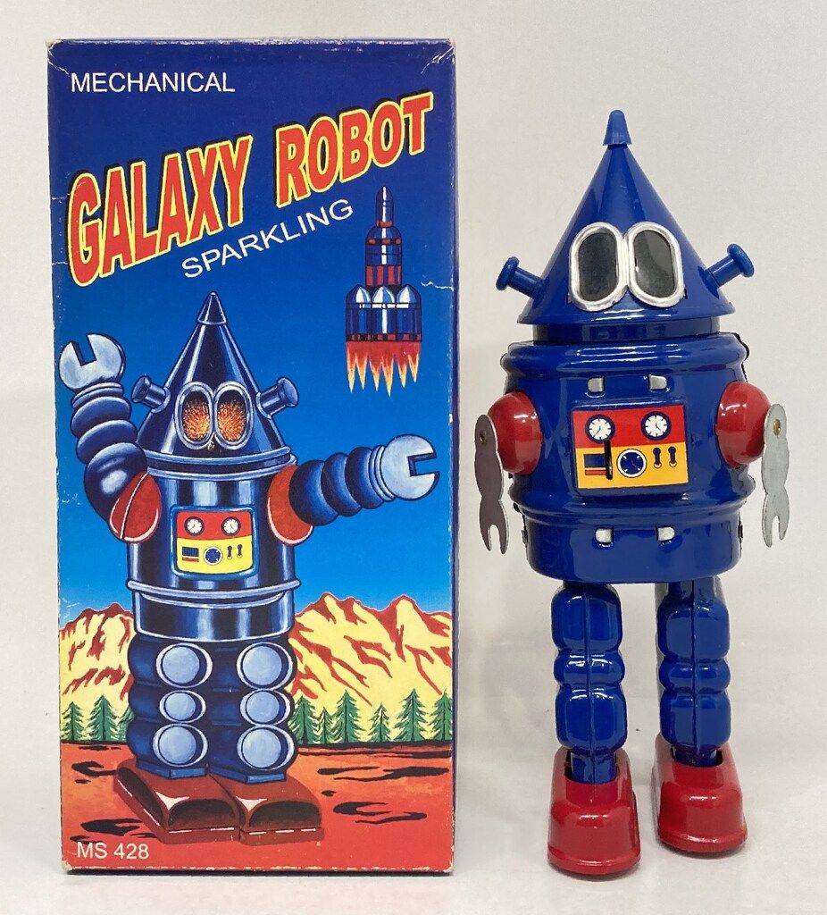 SUPT ゼンマイブリキ MECHANICAL GALAXY ROBOT SPARKLING MS428