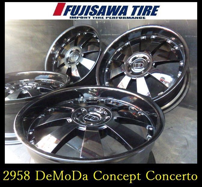 2958 B▲送料無料▲DeMoDa Concept Concertoホイール▲22x9.5J 6穴 PCD139.7 22▲4本