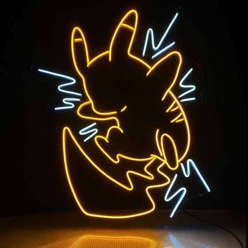 ピカチュウ ネオンサイン LEDネオン ネオン管 ゲーム サイン 看板 常夜灯 おしゃれ テレサ ネオンサイン ネオンラ 祭り 誕生日ギフト 結婚式 クリスマスプレゼント
