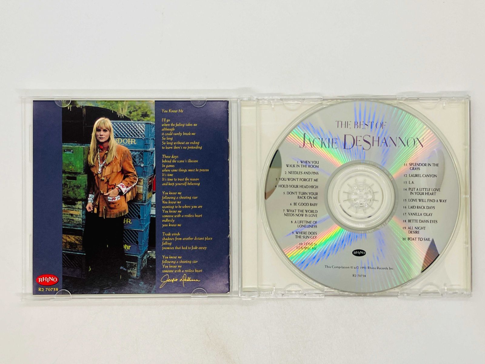 CD THE BEST OF JACKIE DE SHANNON / ジャッキー・デ・シャノン ベスト