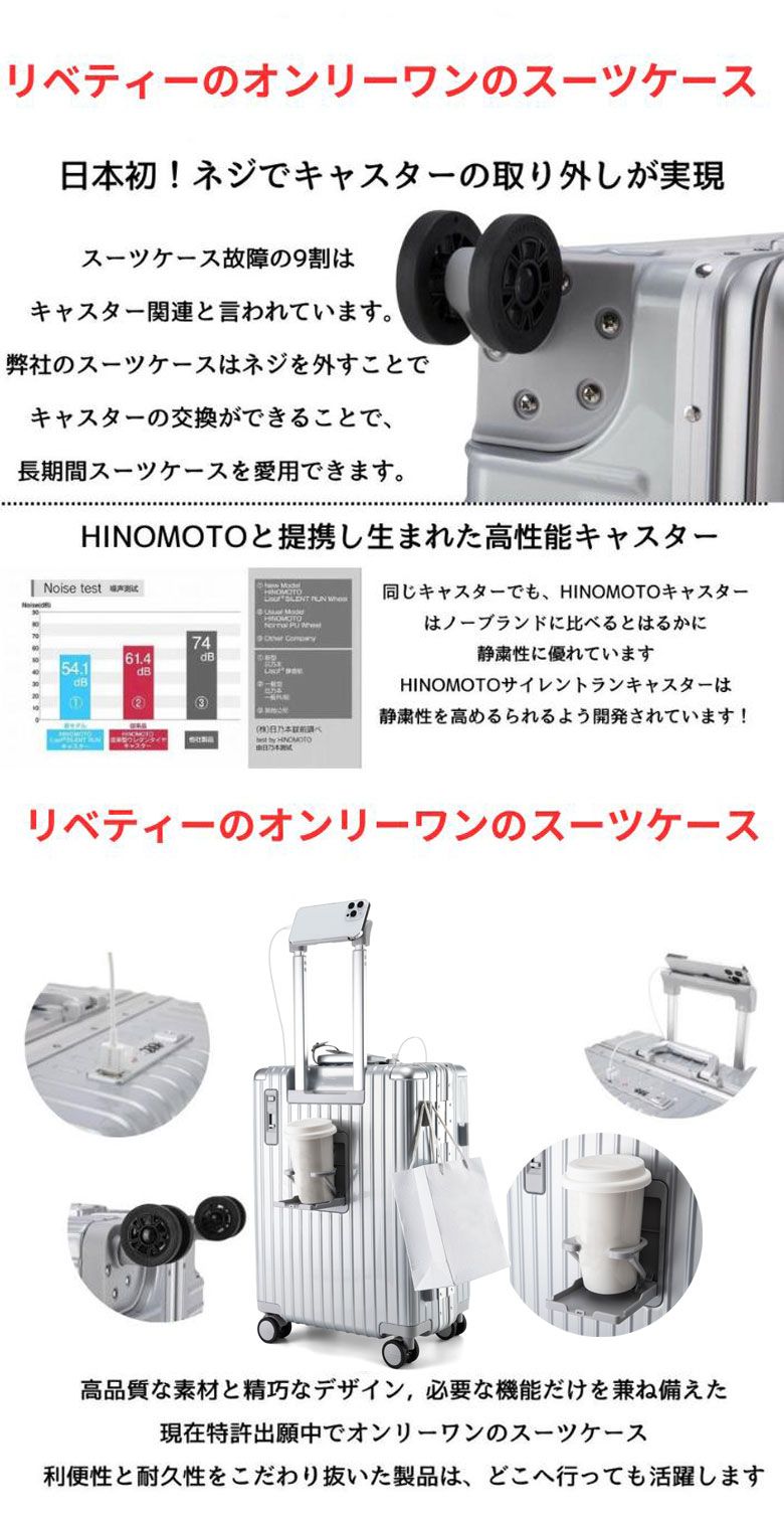 ダイヤル式ロック 静音キャスター