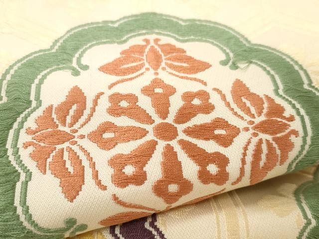 平和屋着物○極上 俵屋 人間国宝 喜多川平朗 有職織物 九寸名古屋帯