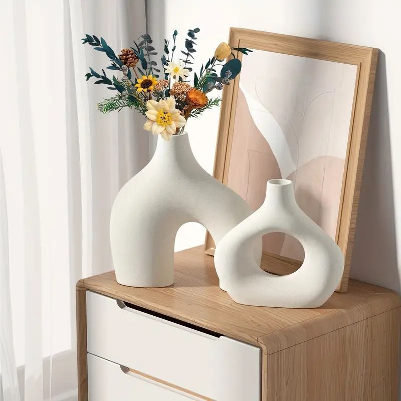 2つセットフラワーベース ハンドモチーフ 花瓶 北欧 インテリア 雑貨