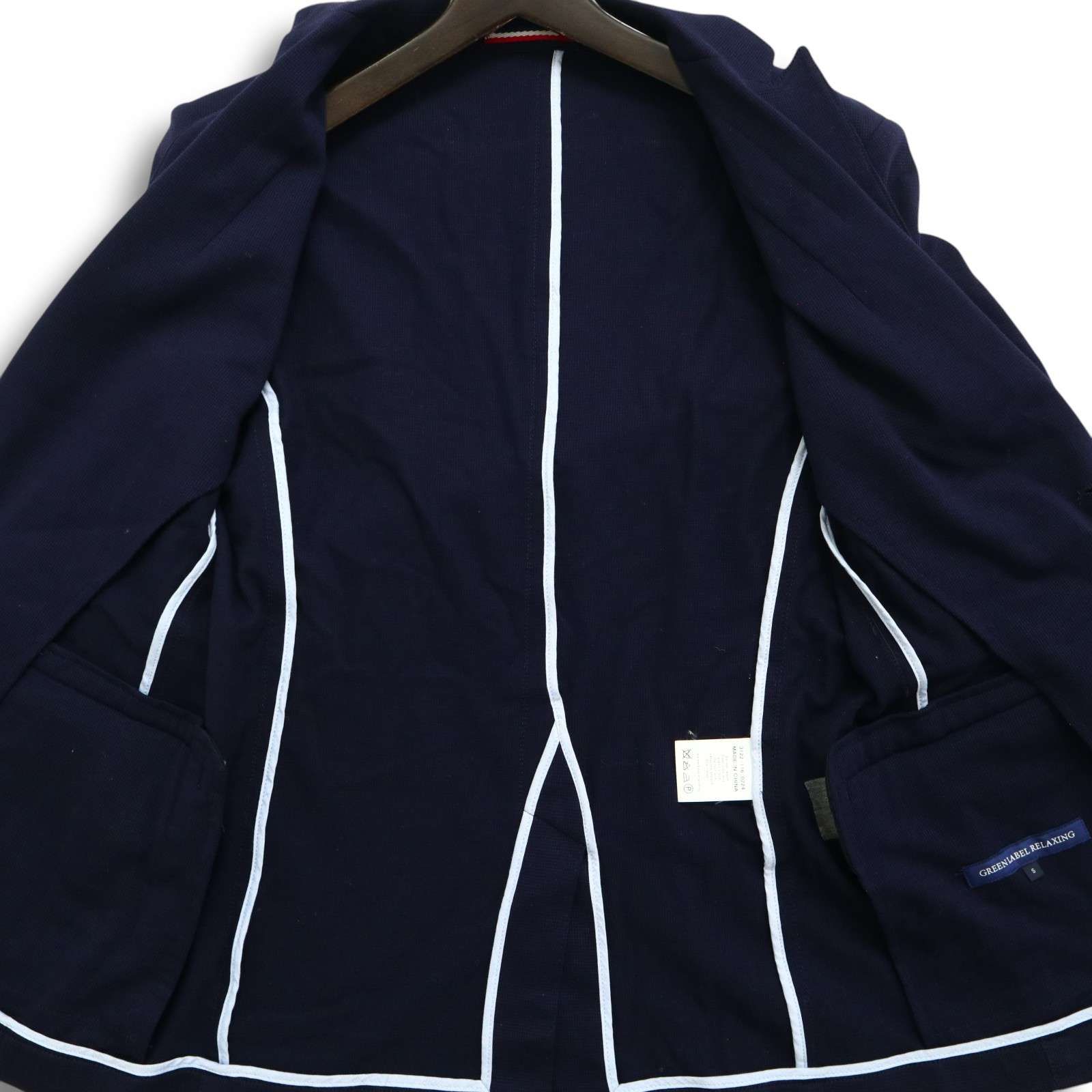 green label relaxing ユナイテッドアローズ 刻印 銀ボタン