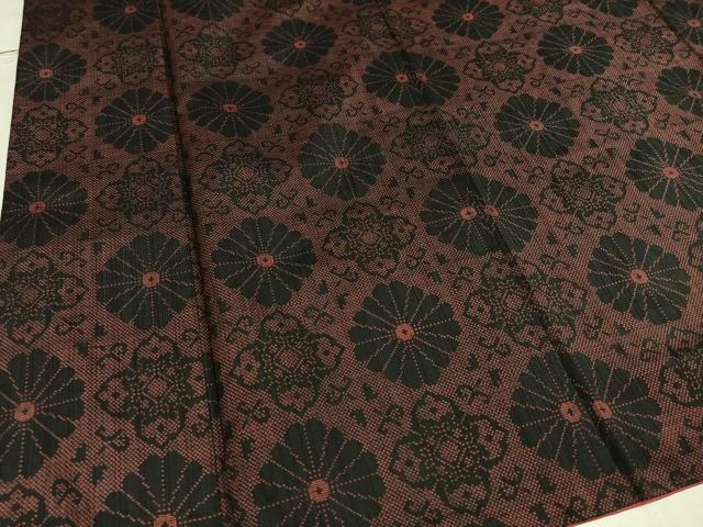 平和屋着物□本場大島紬 立波文 正絹 逸品 AAAY4485ph