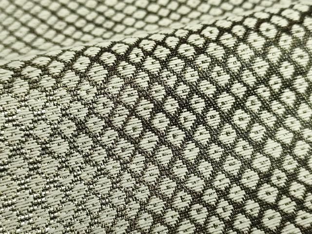 平和屋着物○両面 全通柄袋帯 作家物 響 鹿の子文様 金糸 正絹 逸品