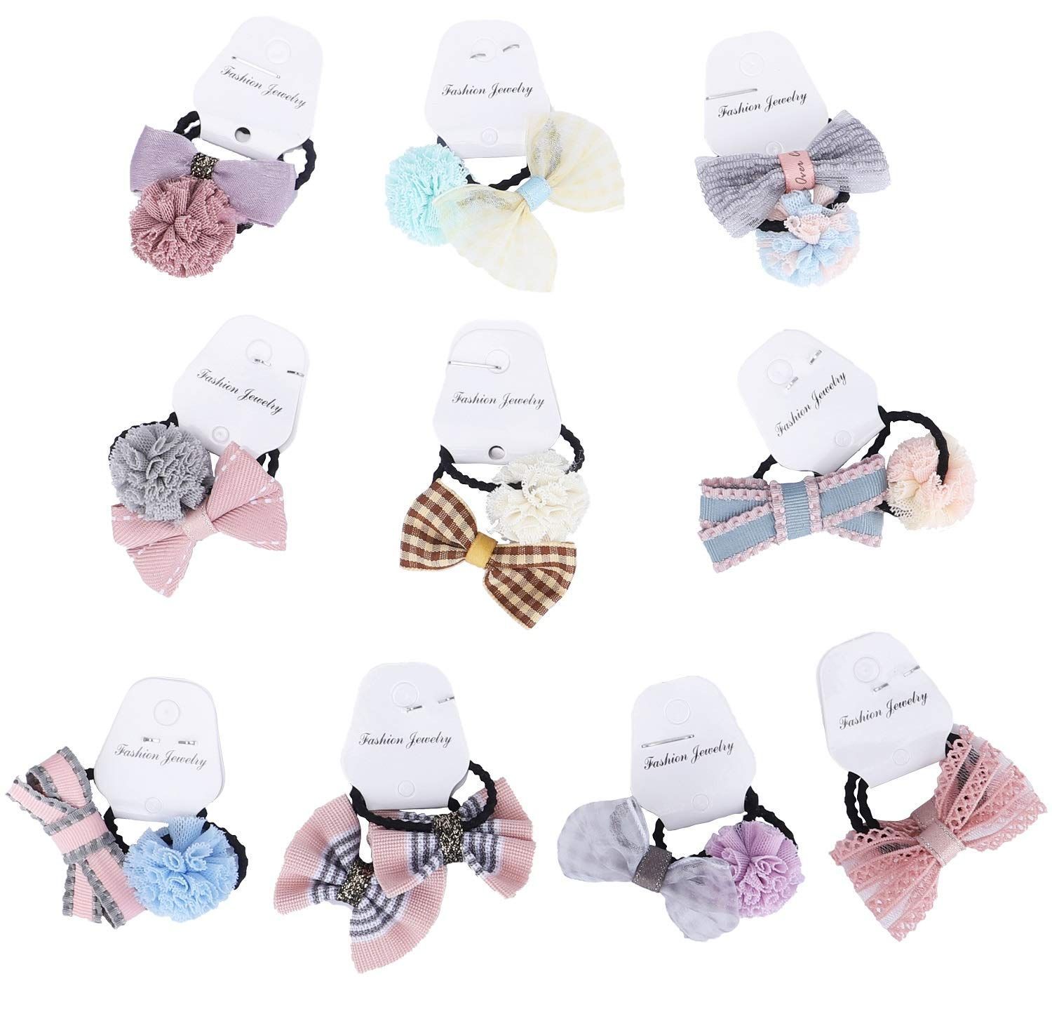 数量 赤ちゃん用 ヘアゴム リボン 髪ゴム こども かみどめ ヘア 子供 女の子 かわいい おしゃれ LYXOTO シンプル ギフト