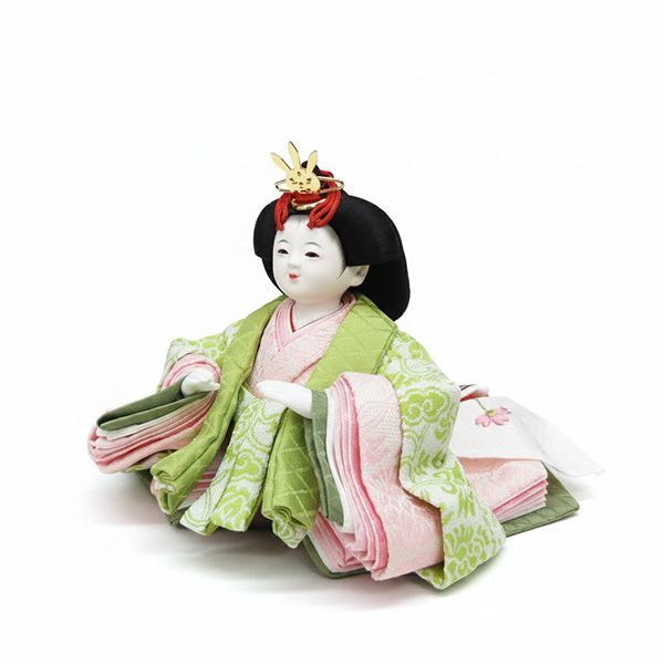 モカ塗 月形円型親王飾り