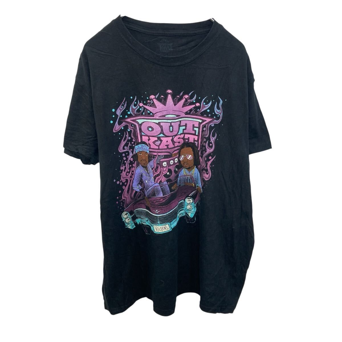 OutKast 半袖プリントTシャツ XL ブラック アウトキャスト プル 