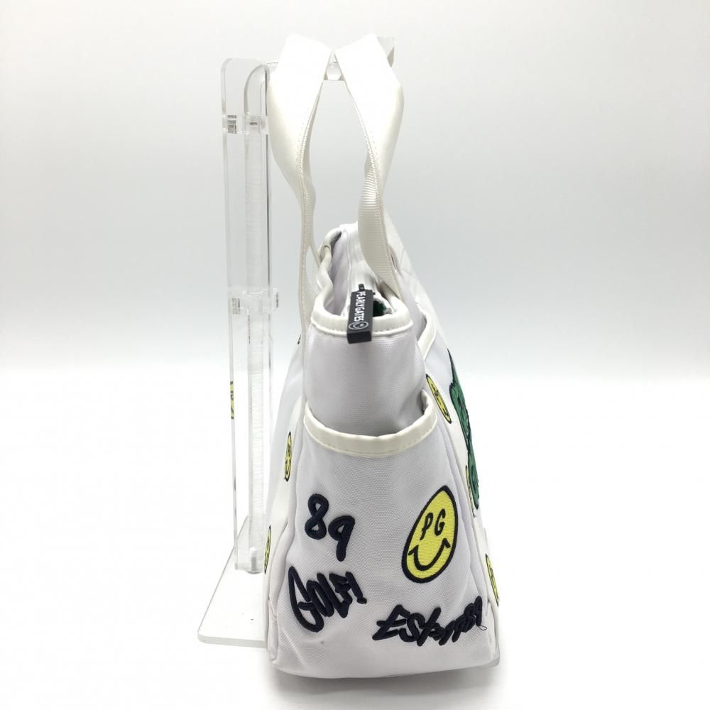 パーリーゲイツ カートバッグ 白×グリーン LoveGOLFシリーズ