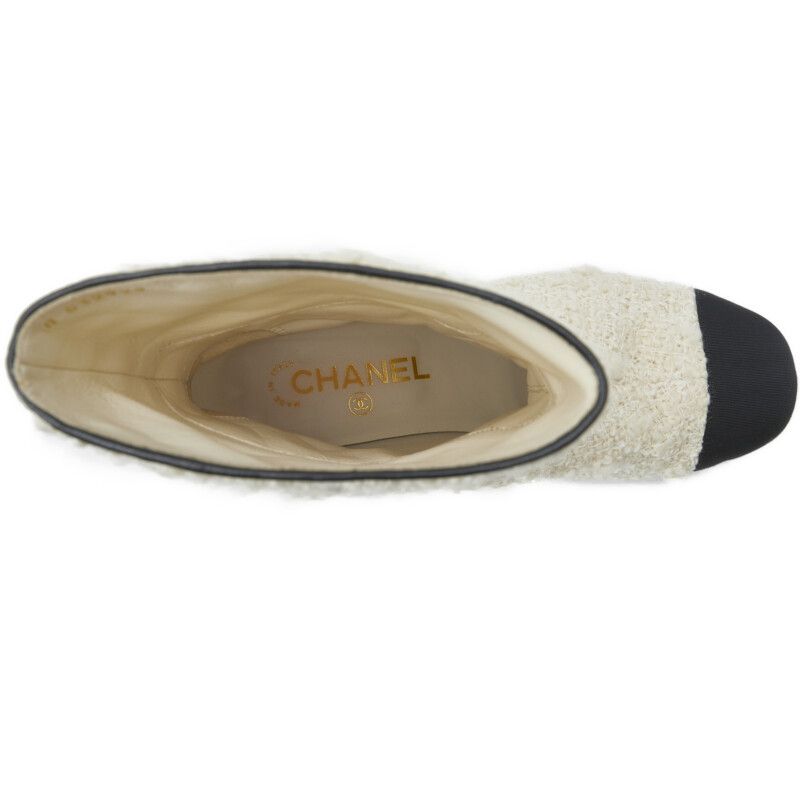 CHANELシャネル ショートブーツ スエード ココマーク カメリア38C美品