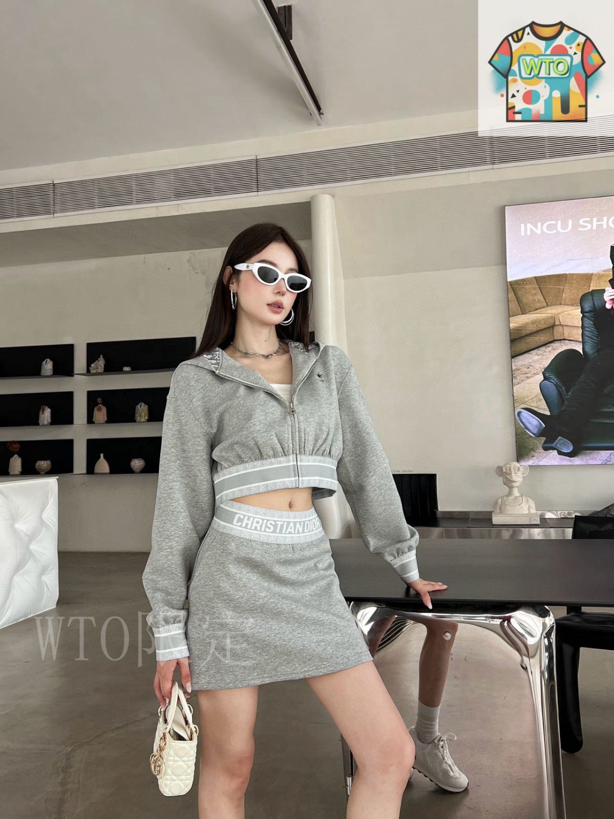 【夏らしく☆】Dior Dioriviera ストレートミニスカート Dior DIORIVIERAスカート《Toile de Jouy Sauvage》ピンク 直営