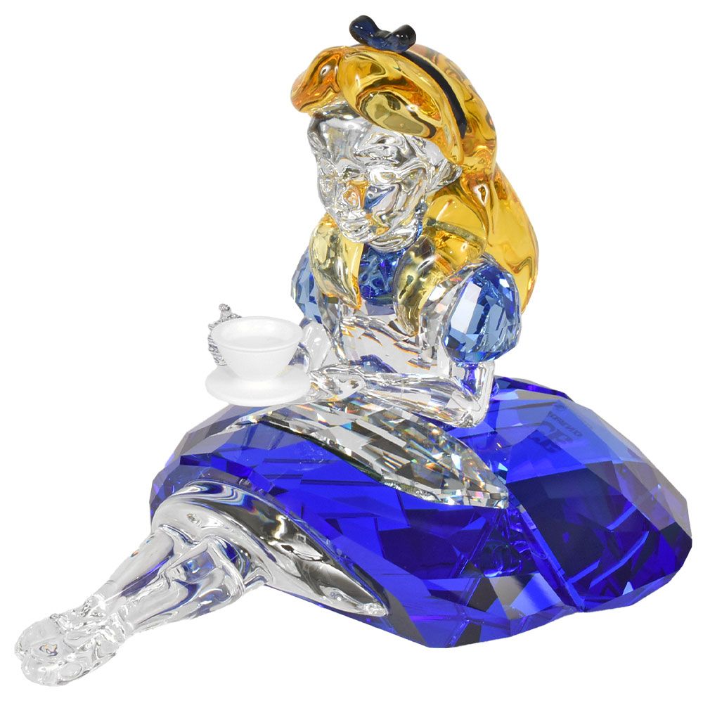 SWAROVSKI - スワロフスキー SWAROVSKI ディズニー 不思議の国のアリス アリス オブジェ 置物 5670324 ブルー クリア【中古】 スワロフスキー（SWAROVSKI）不思議の国のアリス アリスイン