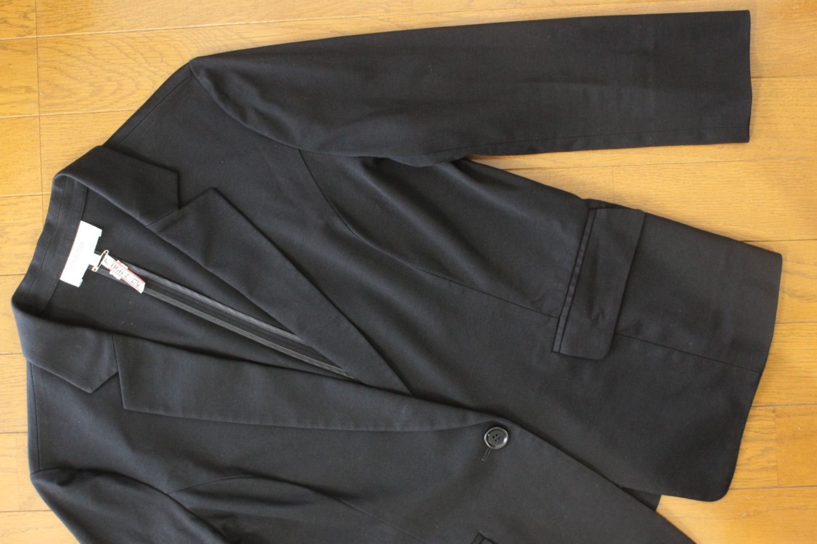 33 アンタイトル スカートスーツ 44 ブラック 黒 4L相当 大きいサイズ フォーマル セットアップ UNTITLED クリーニング済み