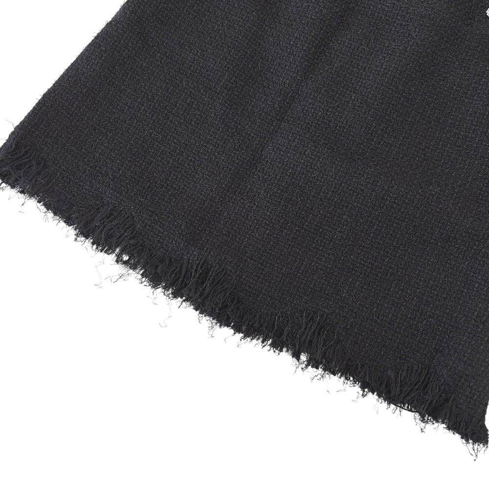 美品 CHANEL シャネル ココマーク カットオフ ツイードミニスカート  