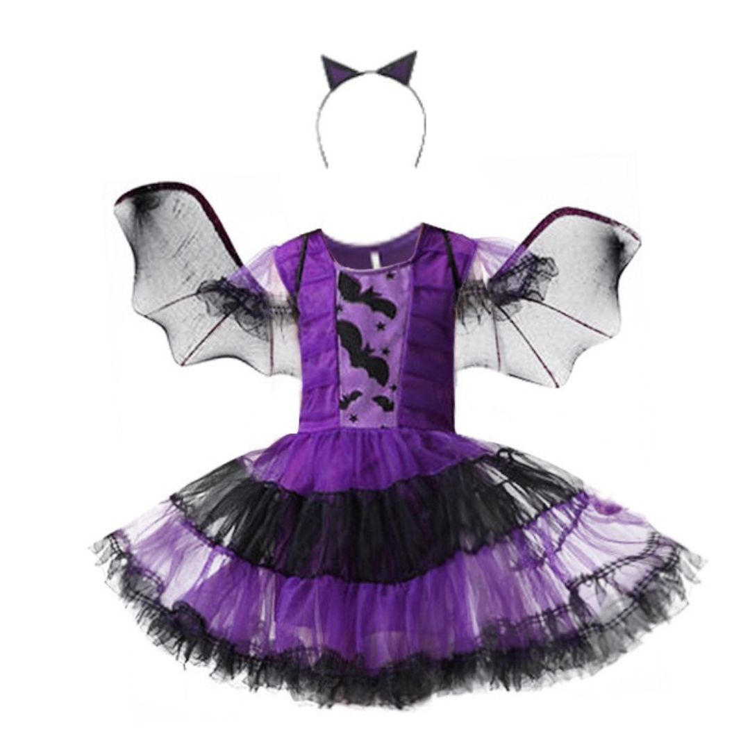 ハロウィン コスプレ キッズ コウモリ 悪魔 魔女 子供 コスチューム