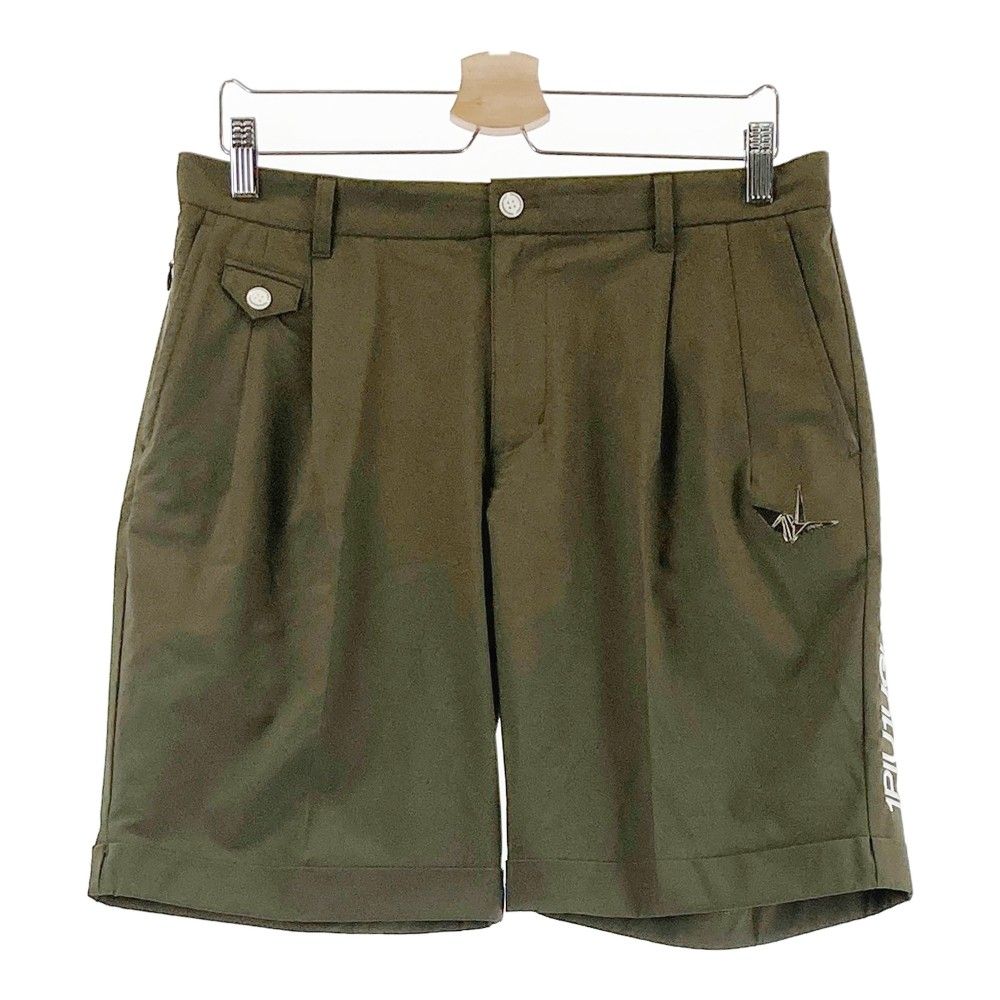 サイズ：5 1PIU1UGUALE3 GOLF ストレッチ ハーフパンツ カーキ系