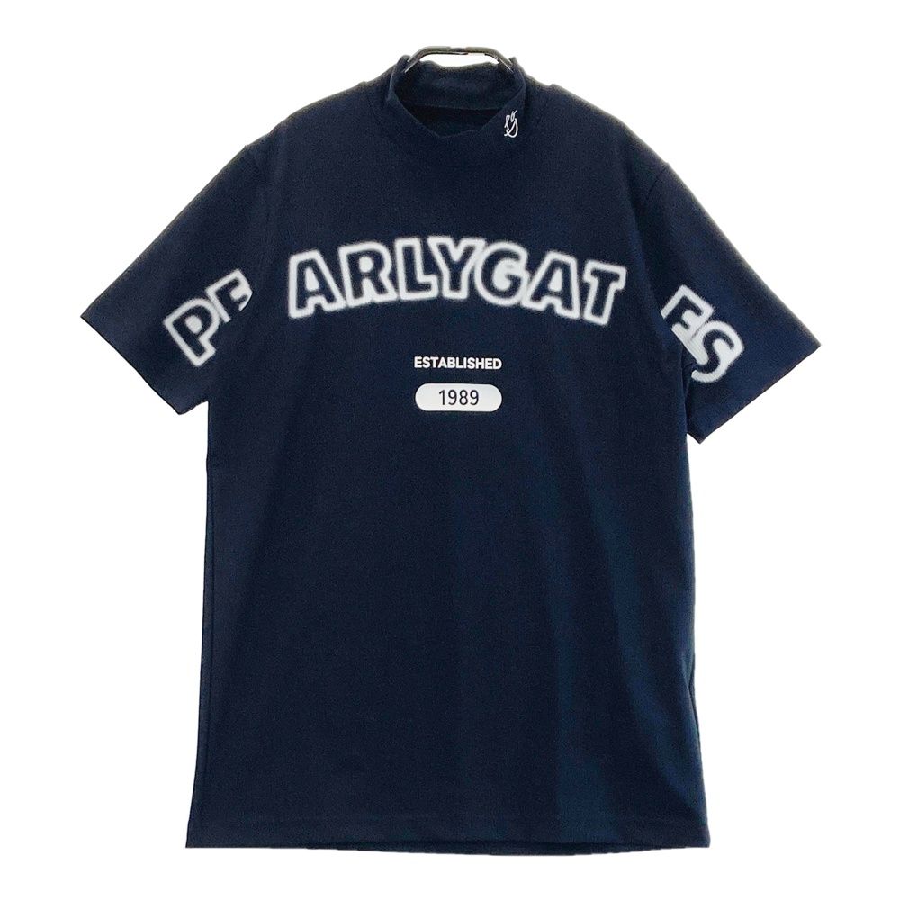 サイズ 5 PEARLY GATES パーリーゲイツ モデル ハイネック 半袖Tシャツ ネイビー系 240101523649 ゴルフウェア メンズ ストスト