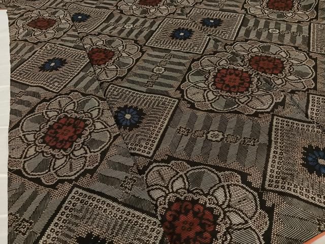 平和屋着物○本場大島紬 流水文 正絹 逸品 CAAU2490yc