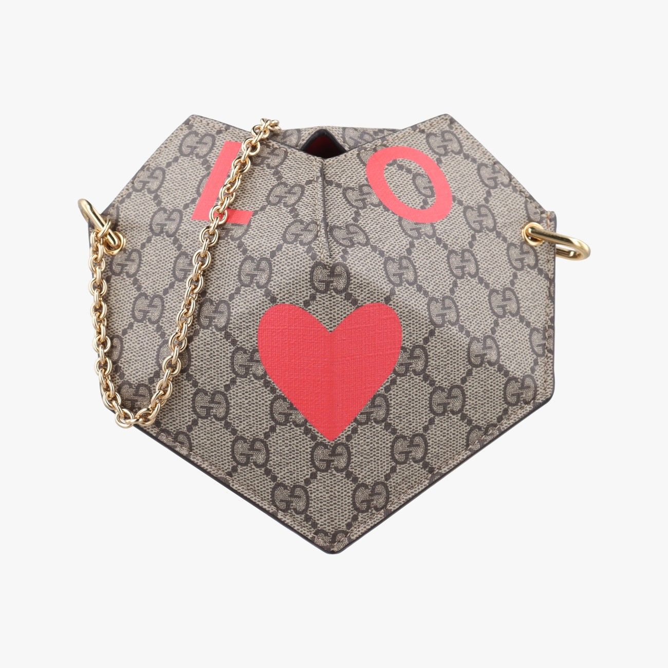 グッチGucciハートブラウンPVCコーティングキャンバス678131E036832646 勢揃い
