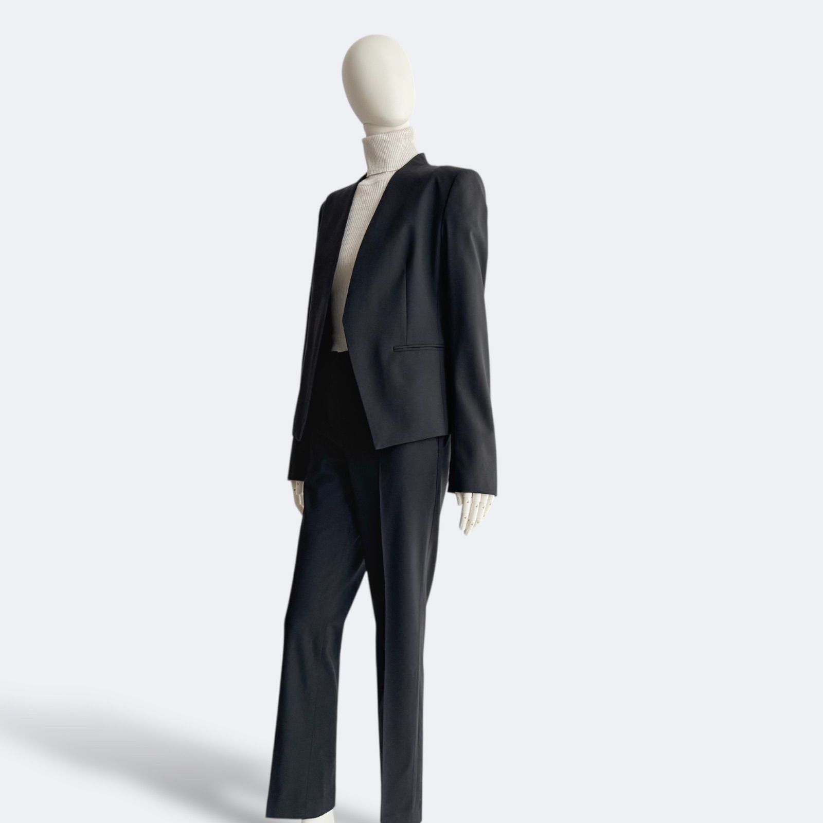 Theory セオリー パンツスーツ レディース ブラック セットアップ