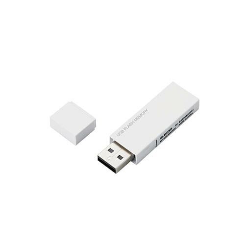 クーポン配布中-スーパー 対象 5個セット エレコム USBメモリー|USB2.0対応|セキュリティ機能対応|64GB|ホワイト MF-MSU2B64GWHX5