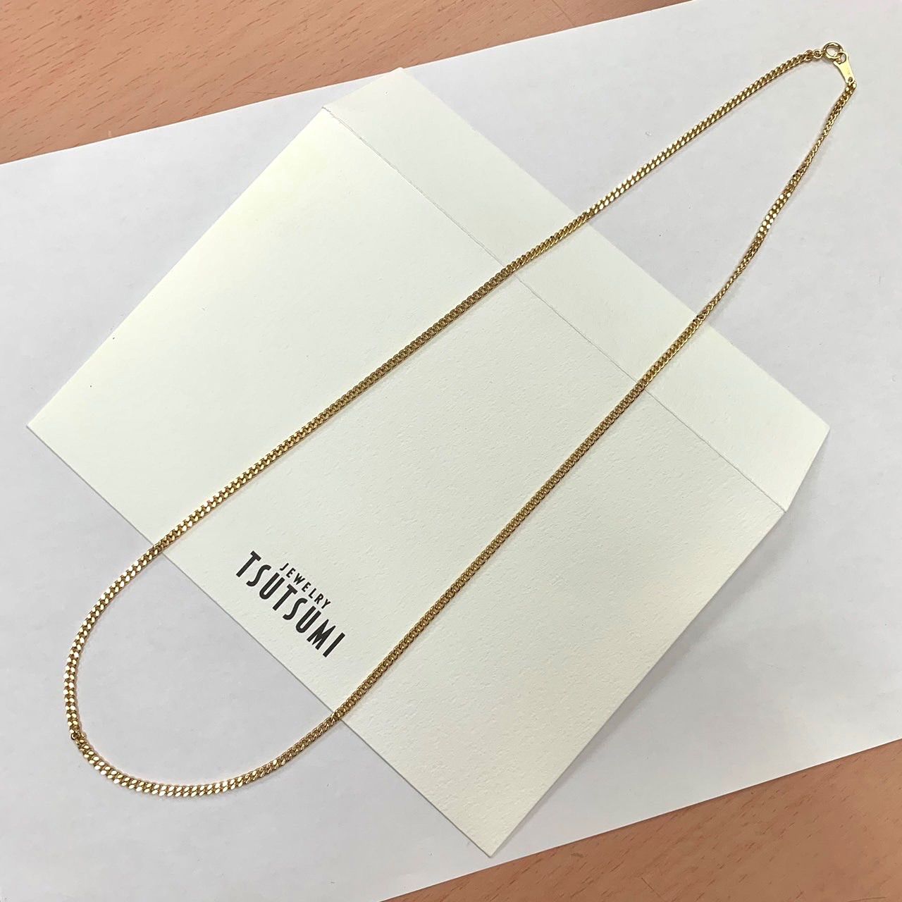純正品約15.5gの18金ネックレス】 K18YG喜平ネックレスチェーン