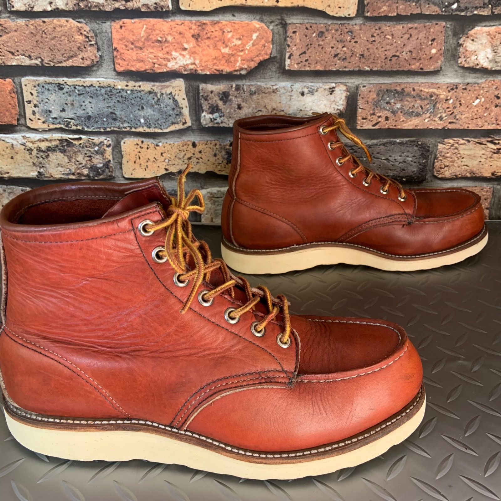 ☆REDWING 875 半円犬タグ 1996年製 US8E 26㎝ (24L13-875-8) VINTAGE  