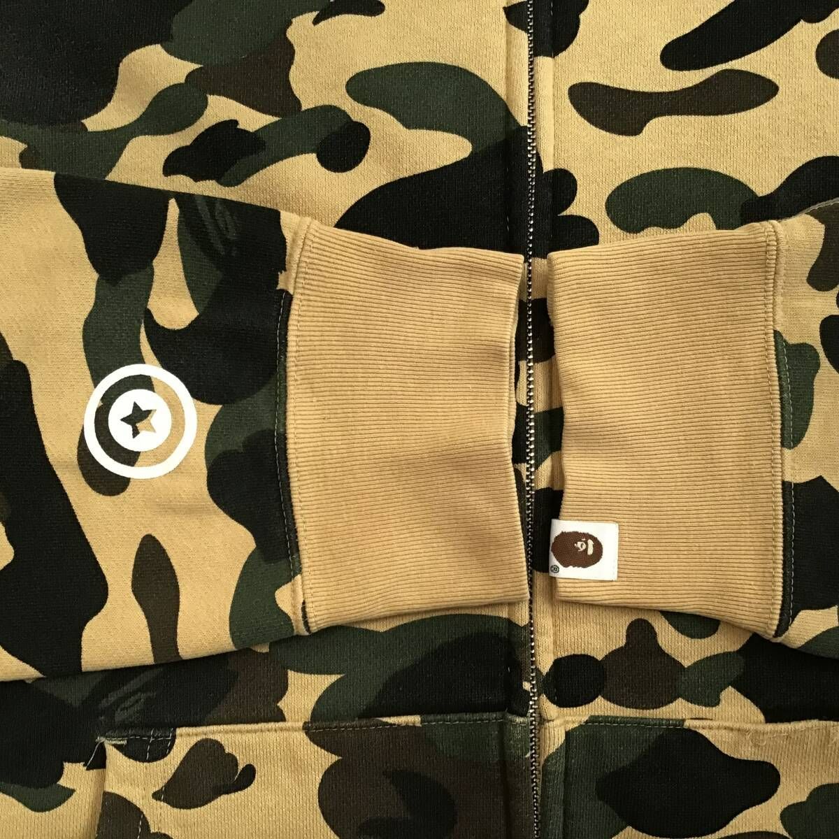 ☆XL☆ 1st camo yellow シャーク パーカー shark full zip hoodie a 
