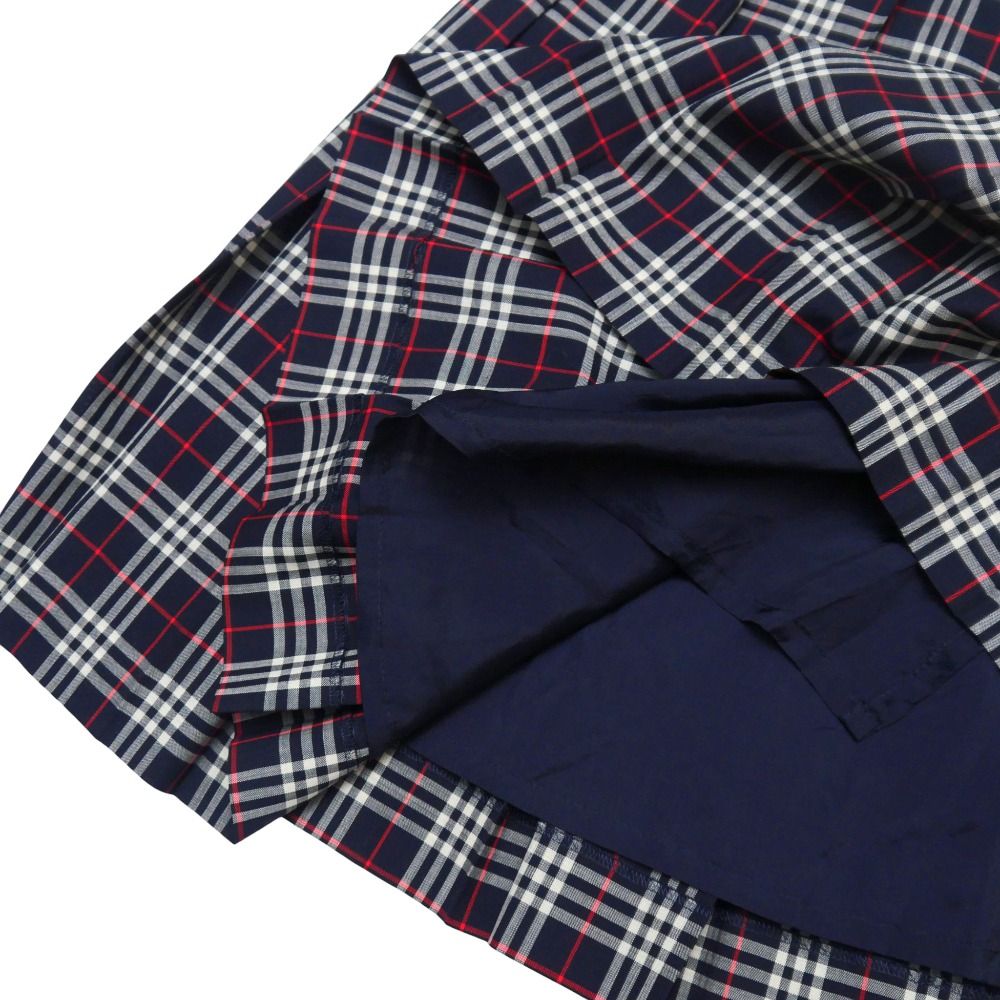 【2025年最新作】 Burberrys バーバリーズ ヴィンテージ ロングスカート サイズ15ABR 46 チェック フ プリーツ ミモレ ブランド古着 20251014 RA6311