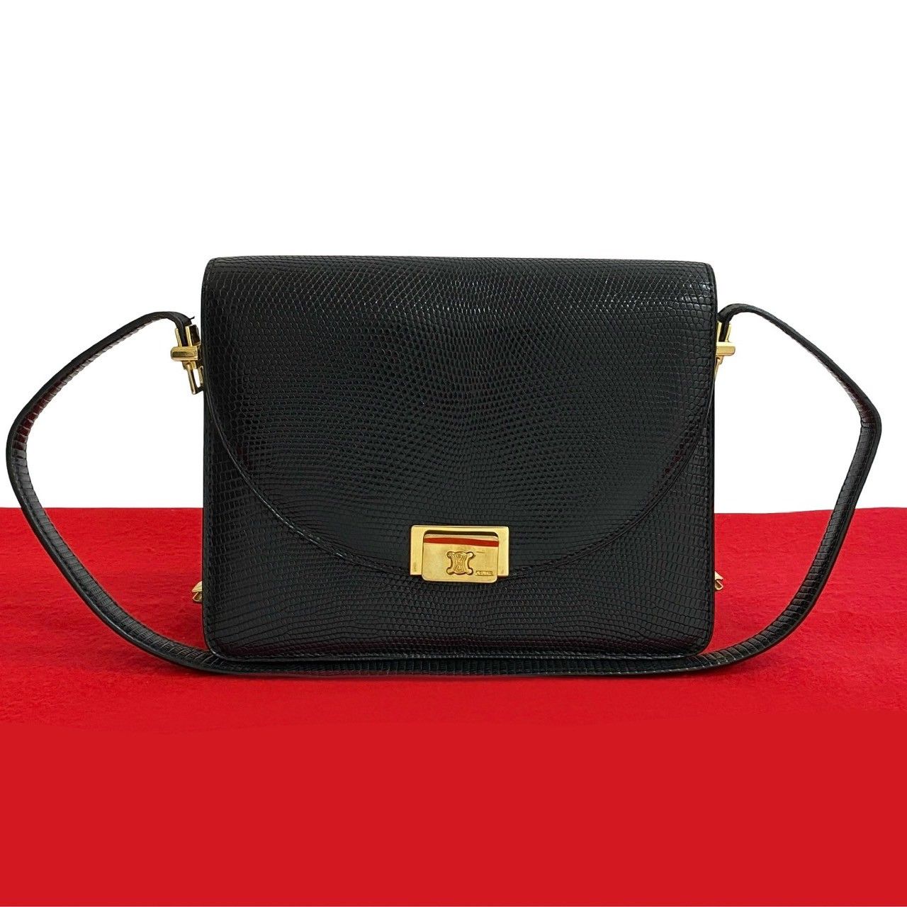 美品・ヴィンテージ【CELINE】TRIOMPHE ショルダーバッグ CELINE セリーヌ ショルダーバッグ Midium Victoire ミディアム