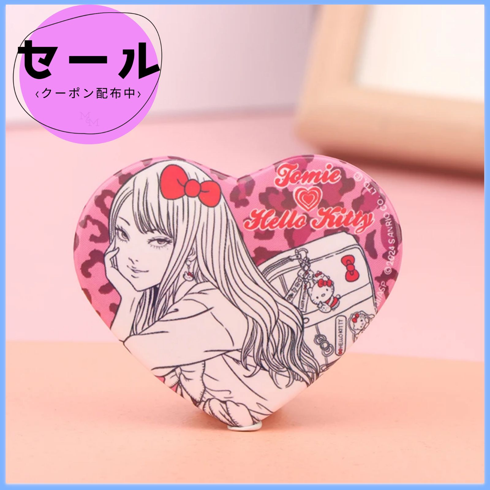 🩷24時間以内発送🩷ギャル富江×ハローキティ ホログラムハート缶 🩷24時間以内発送🩷ギャル富江×ハローキティ ホログラムハート缶