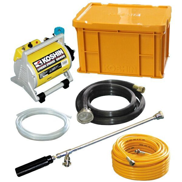 工進 100V電動噴霧器 MS-252C 20mスプレーホース＋鉄砲ノズル付 動噴 噴霧機