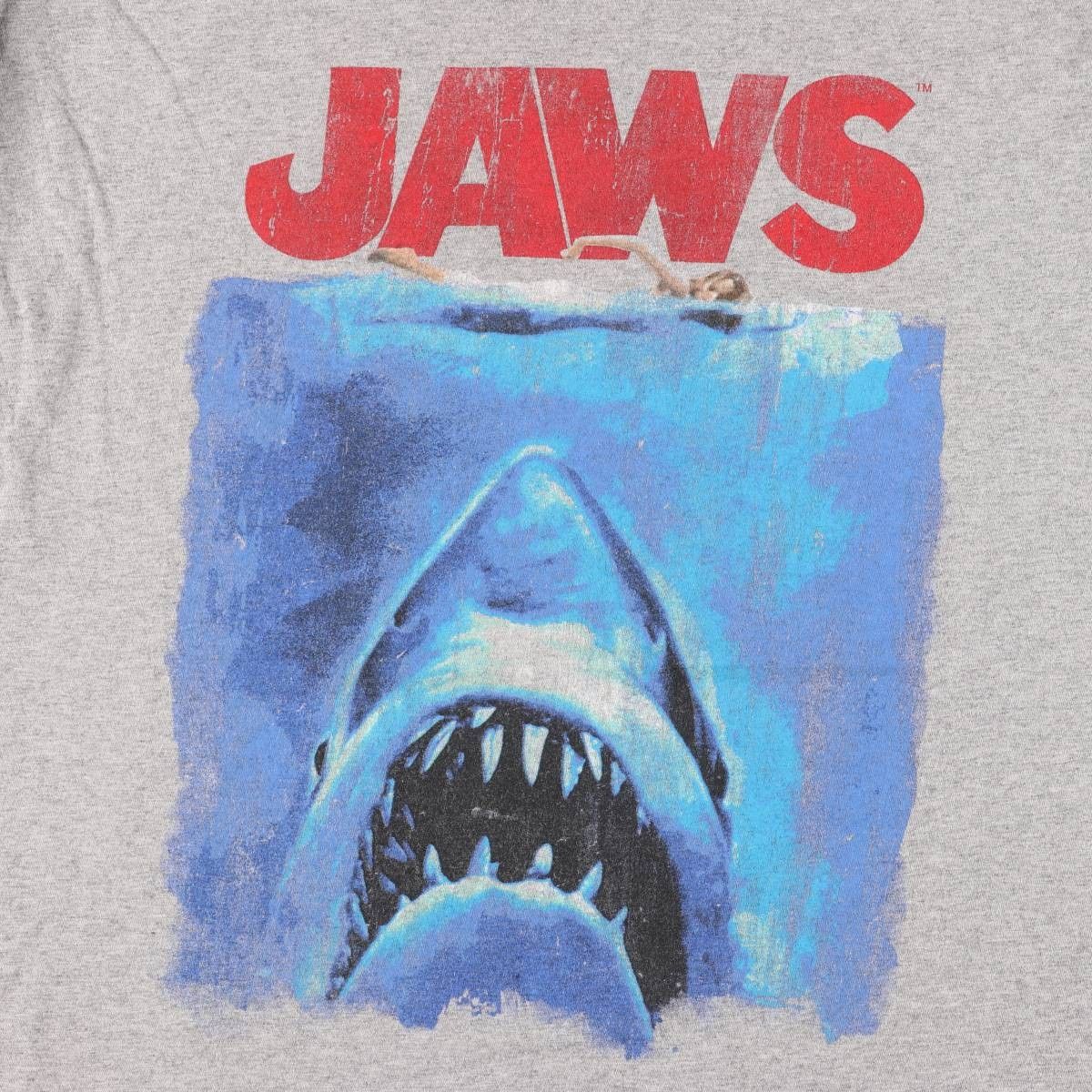 JAWS キャラT 映画 ムービー サメ オフィシャル Tシャツ 輸入古着 海外 
