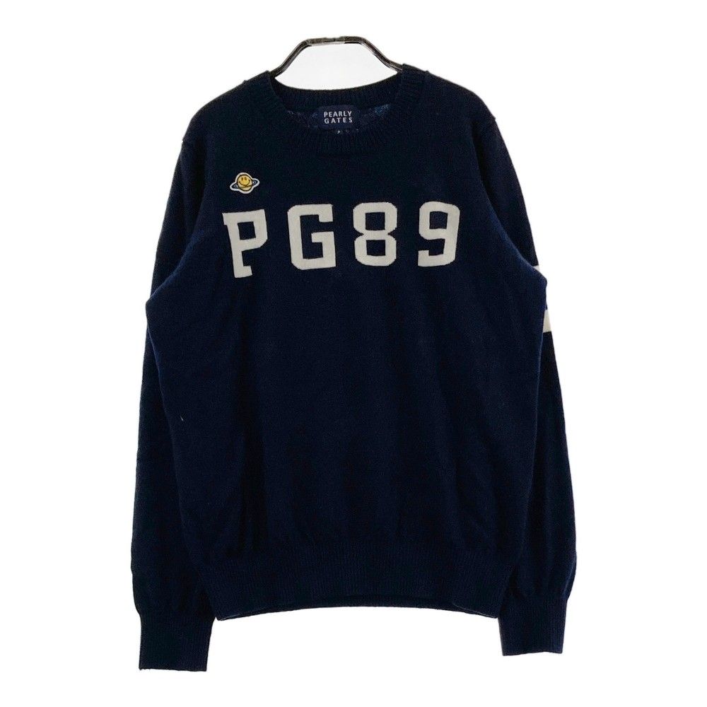 サイズ：2 PEARLY GATES パーリーゲイツ  ニット セーター  ネイビー系 [240101441858] ゴルフウェア レディース ストスト サイズ：2 PEARLY GATES パーリーゲイツ ニット セーター
