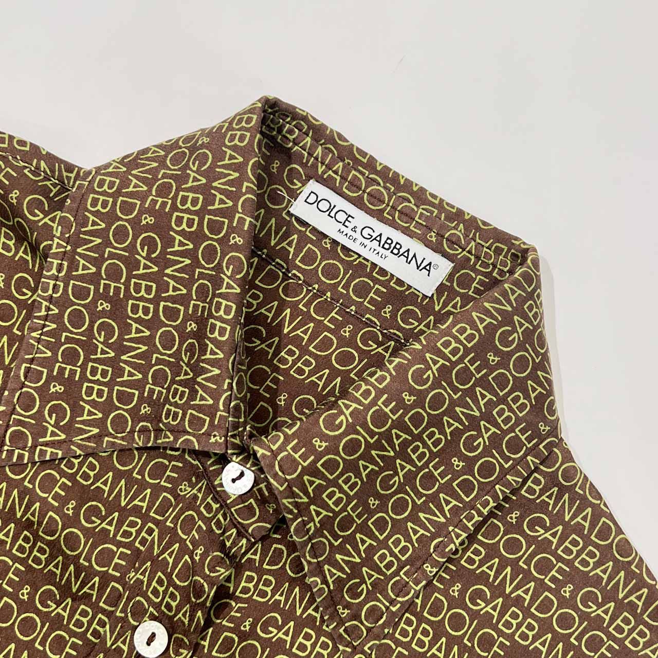 イタリア製 シルク100% DOLCE & GABBANA ドルチェ＆ガッバーナ ロゴ 