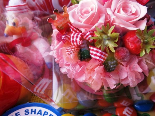 フラワーケーキ プリザーブドフラワー入り