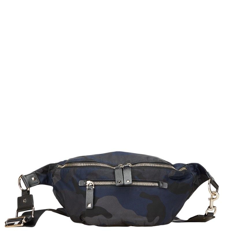 VALENTINO カモフラージュ柄　ボディバッグ ヴァレンチノ ロックスタッズ カモフラ 迷彩 ウエストバッグ