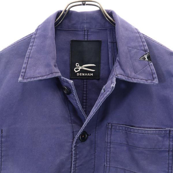デンハム カバーオール ジャケット S ネイビー DENHAM メンズ   【221018】綿100％カラー