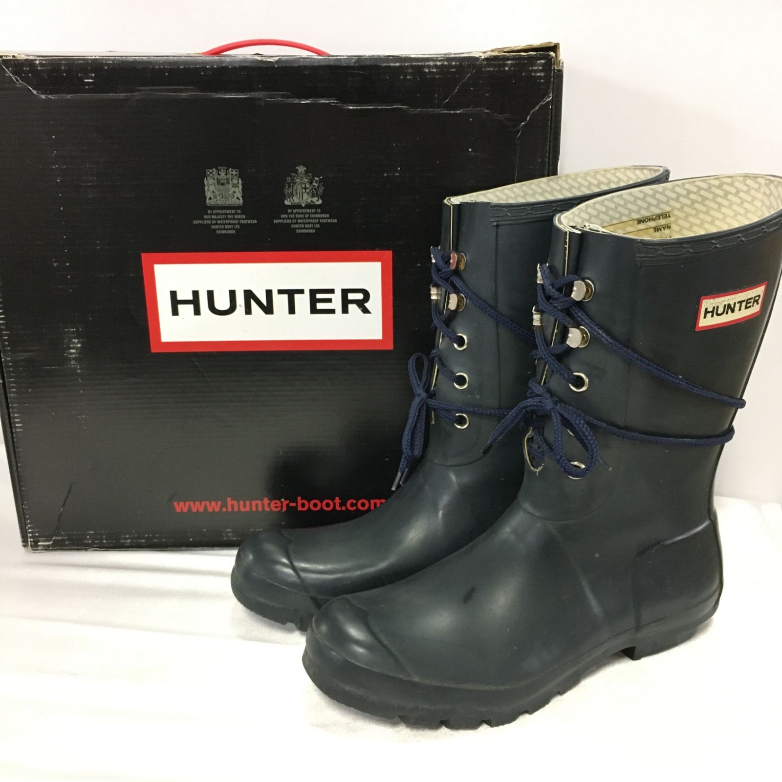 HUNTER 長靴 ネイビー UK 6 / EU 39 新品 23cm ハンター レインブーツ ネイビー HUNTER 長靴 レイン