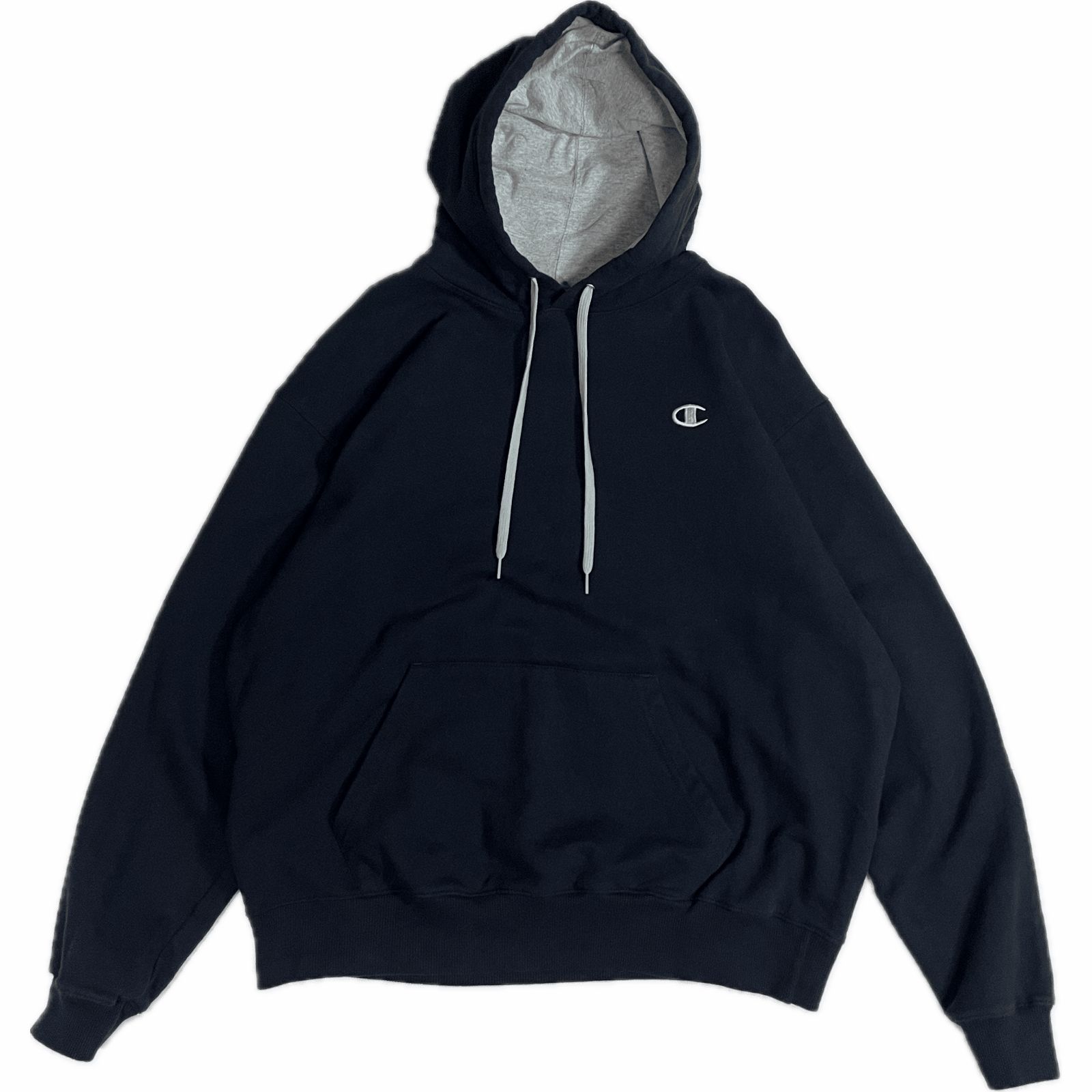 美品 チャンピオン Champion 無地 目付き ツートン フード 裏 美品 チャンピオン Champion 無地 目付き ツートン フード 裏