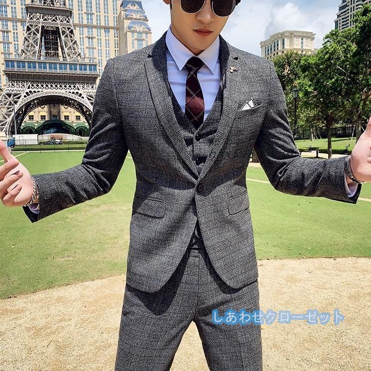 カジュアルスーツ チェック柄