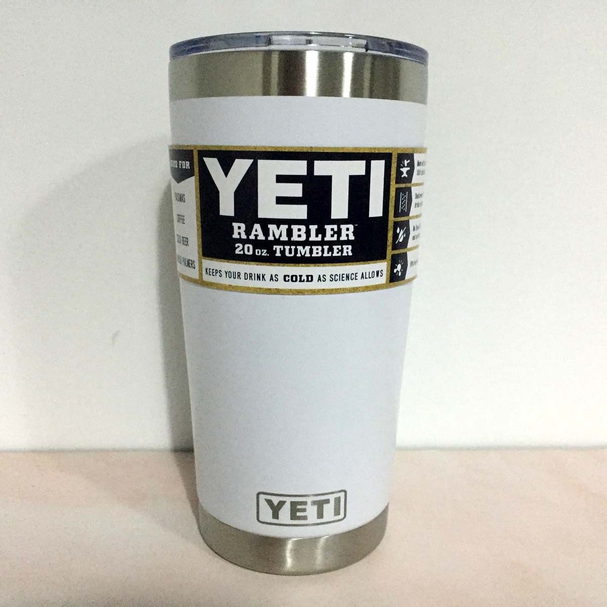 YETI イエティ 20オンス ランブラー タンブラー アウトドア ホワイト