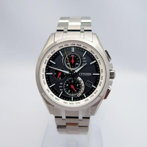 シチズン CITIZEN アテッサ エコドライブ 電波時計 ワールドタイム サンウルブズコラボレーションモデル AT8040-57F 限定800本