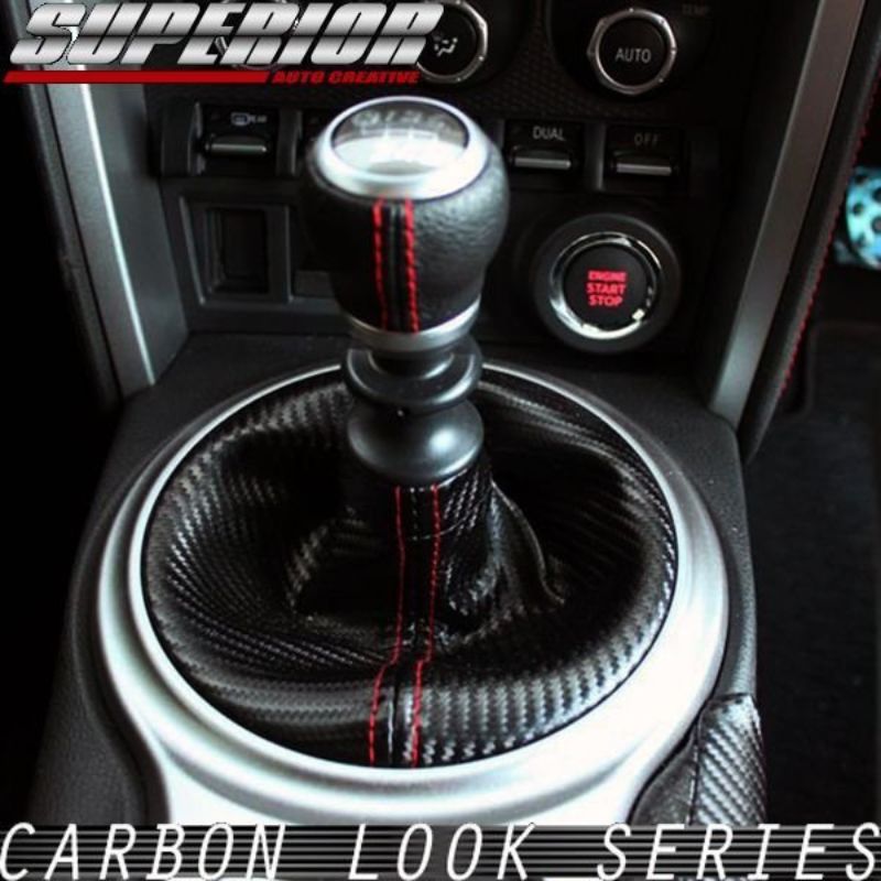 受注生産3week AT車用 カーボンルック シフトブーツ 86 ZN6 レッドステッチ 車 カスタム パーツ 内装 おしゃれ ドレスアップ