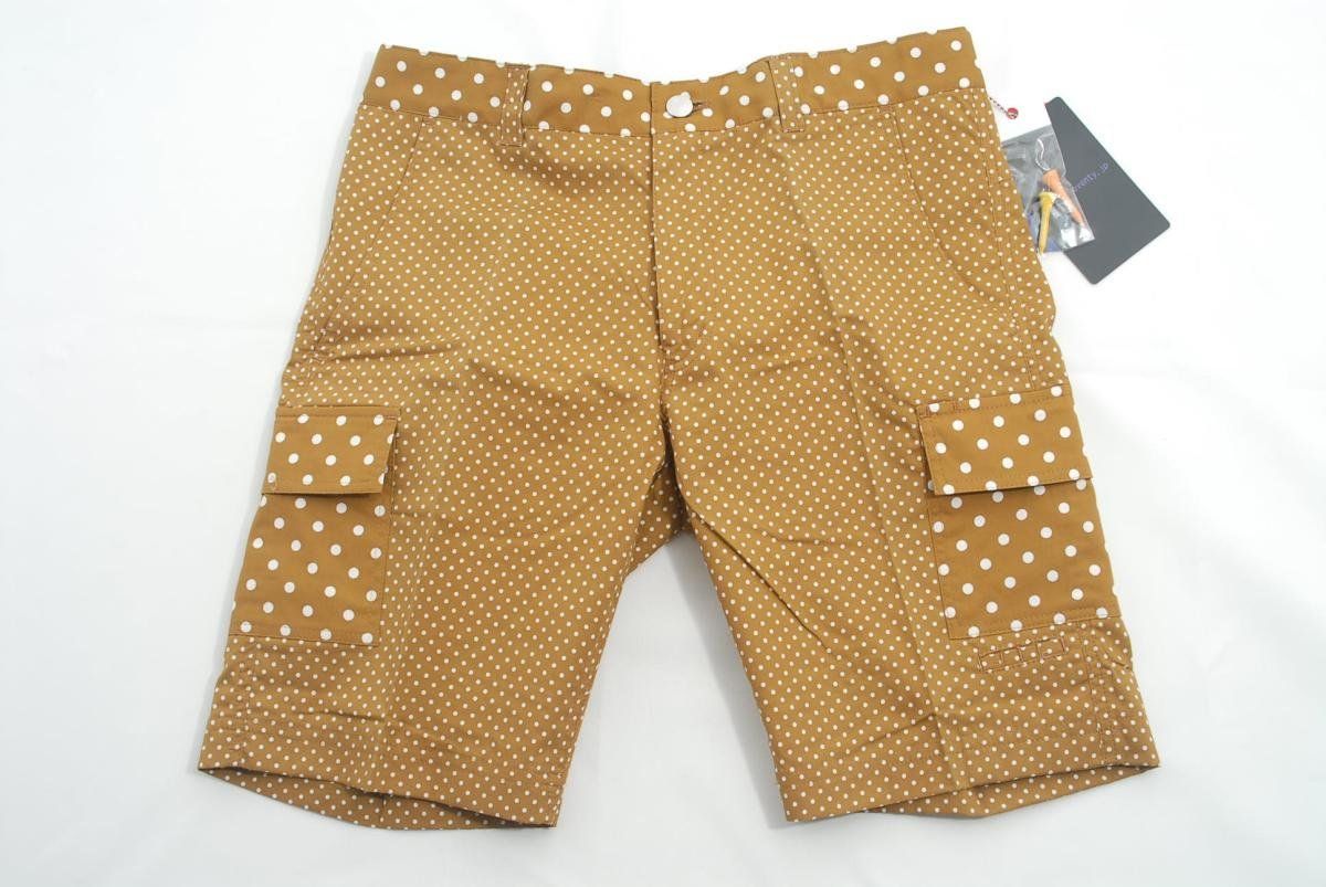 未使用品 メンズ サブセブンティ SUB SEVENTY ハーフパンツ M 茶色 ブラウン ドット柄