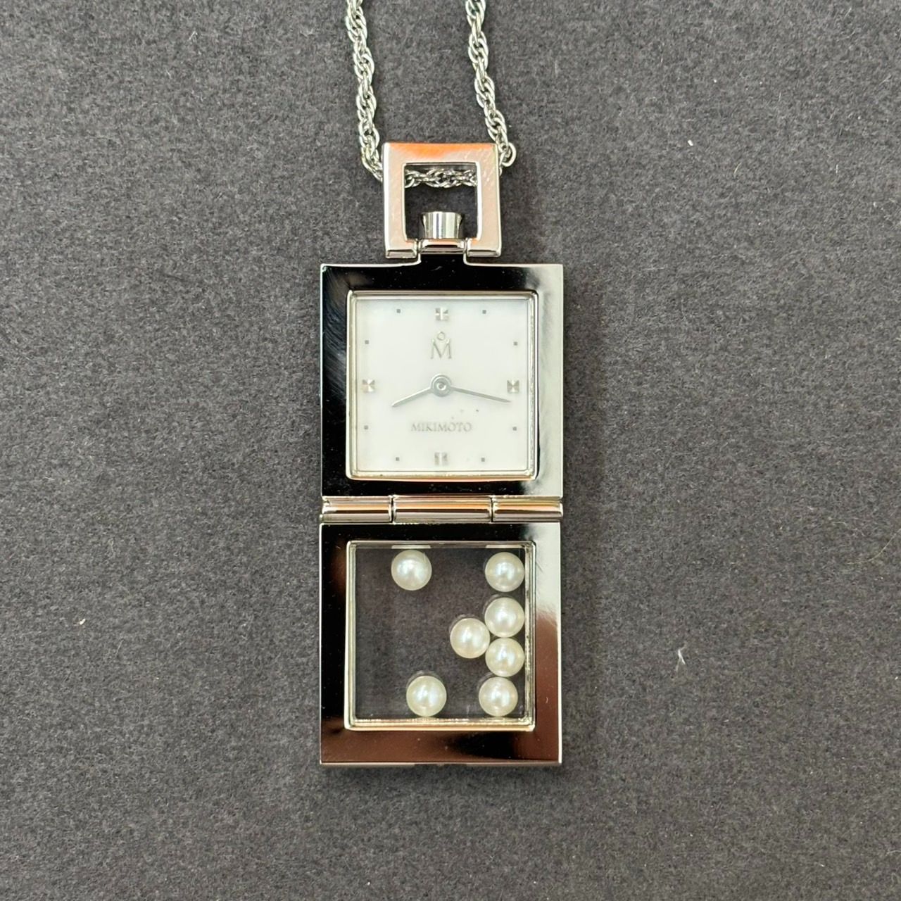N 値下げ中【中古】MIKIMOTO ミキモト パール ペンダントウォッチ 