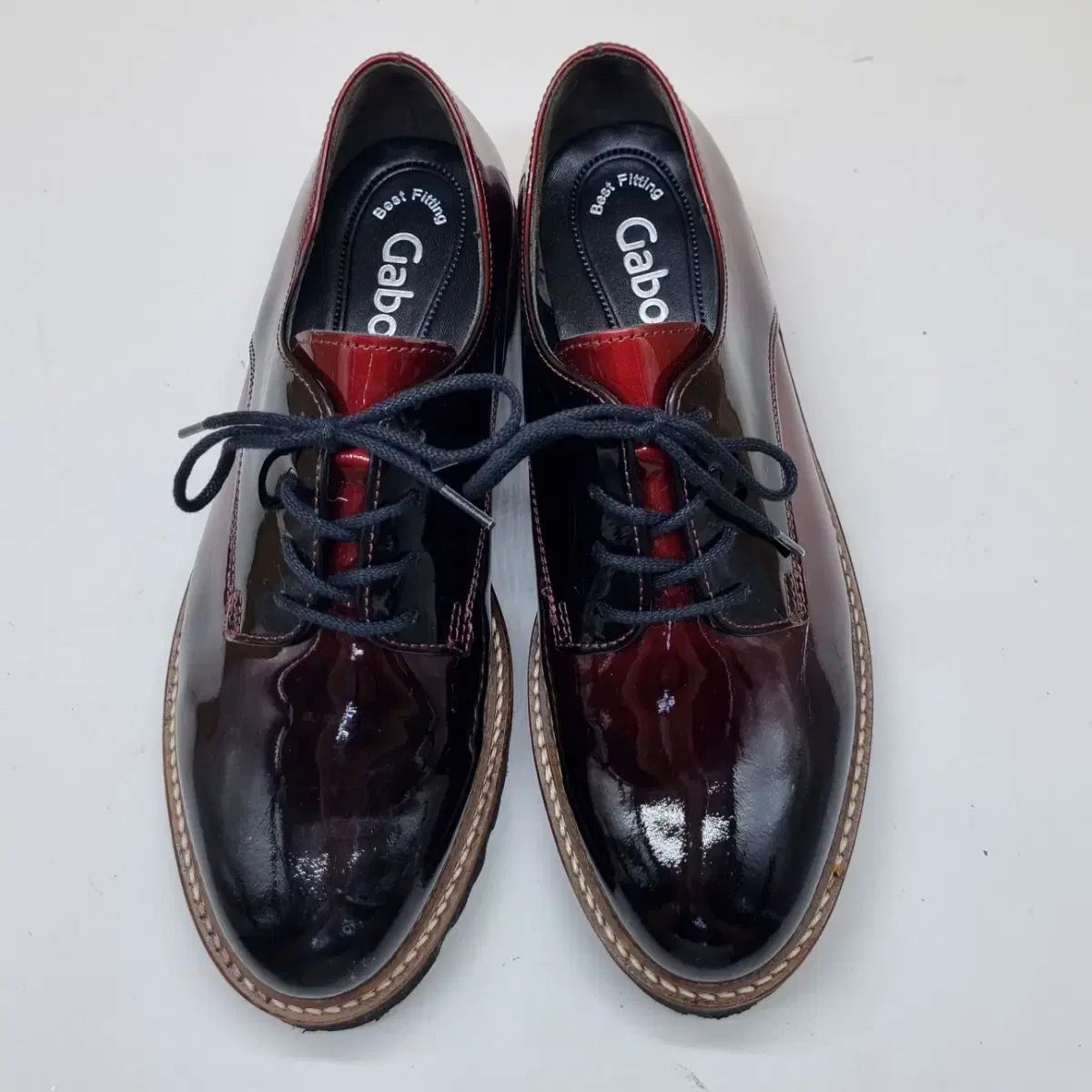 Gabor エナメル レディース オックスフォードシューズ 225