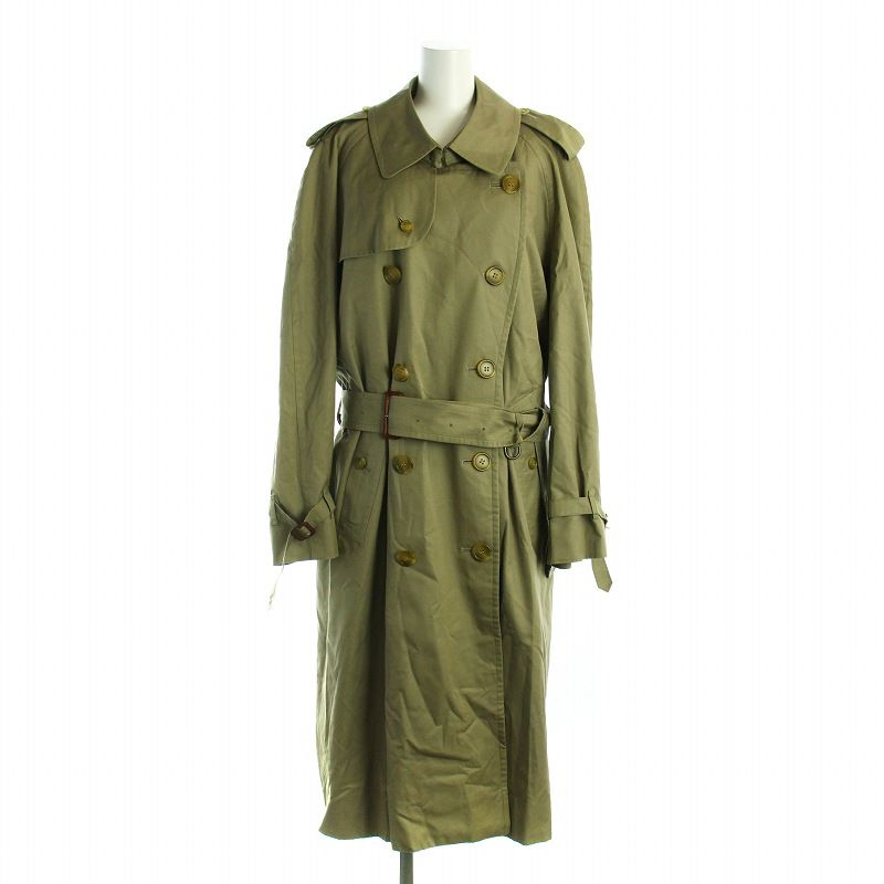 バーバリー トレンチコート ダブルノバチェック ヴィンテージ バーバリー トレンチコート ノバチェック ベルト付 ダブル ヴィンテージ S