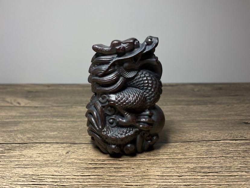 中国宜興 紫砂 竜珠 茶寵 茶玩 茶道具 装飾品 工芸品 置物